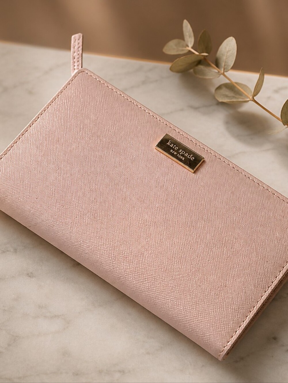 Kate Spade Light Pink Snap Wallet